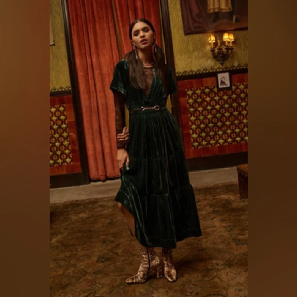 The Somerset Maxi Dress: Velvet Edition - Picture 3 of 10